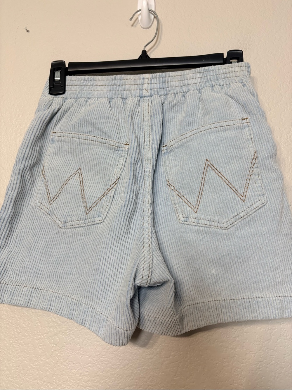 Wrangler x Billabong Light Blue Retro Style Beach Corduroy Women's Shorts 25